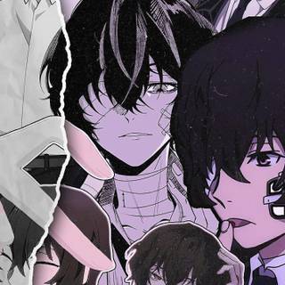Dark Dazai phone wallpaper