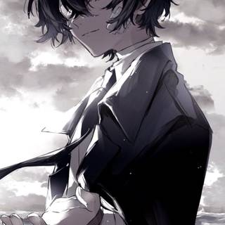 Dark Dazai phone wallpaper