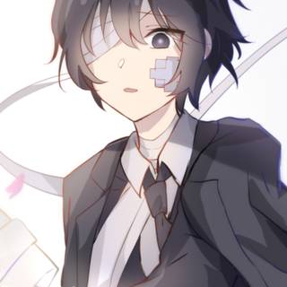 Dark Dazai phone wallpaper