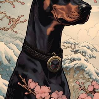 Doberman iPhone wallpaper