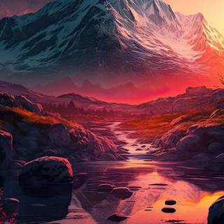 Calm nature iPhone wallpaper