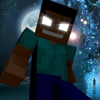 Herobrine iPhone wallpaper