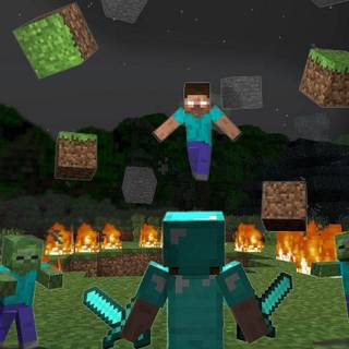 Herobrine iPhone wallpaper