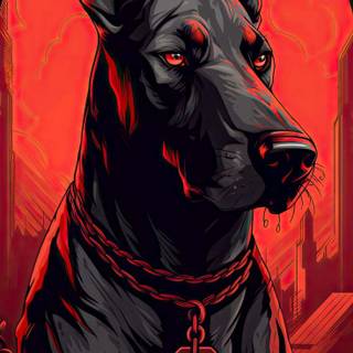 Doberman iPhone wallpaper
