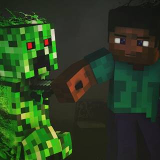 Herobrine iPhone wallpaper