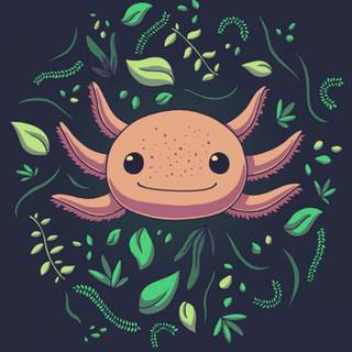 Axolotl iPhone wallpaper