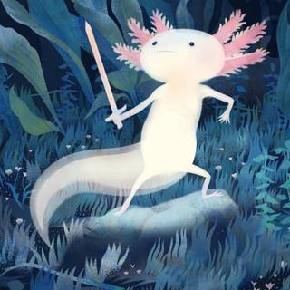 Axolotl iPhone wallpaper