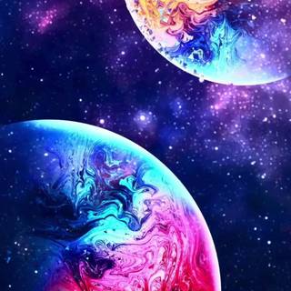 Galaxy iPhone 13 wallpaper