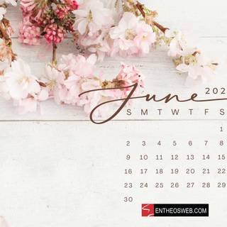 June 2024 calendar wallpaper