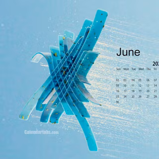 June 2024 calendar wallpaper