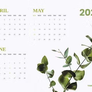 June 2024 calendar wallpaper