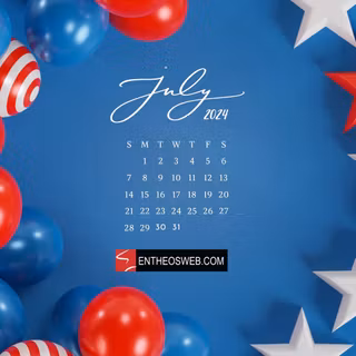 June 2024 calendar wallpaper