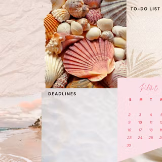 June 2024 calendar wallpaper