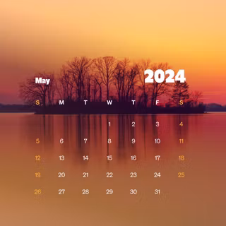 June 2024 calendar wallpaper