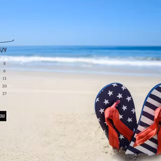 June 2024 calendar wallpaper