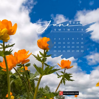 June 2024 calendar wallpaper