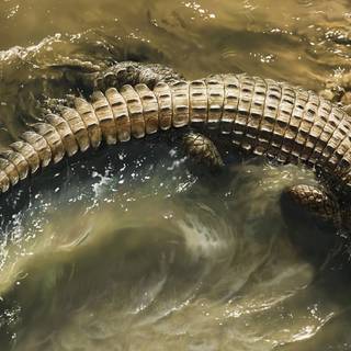 African crocodiles wallpaper