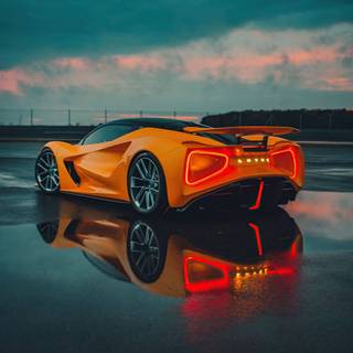 Wet car wallpaper