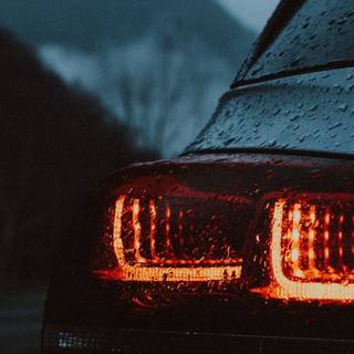 Wet car wallpaper