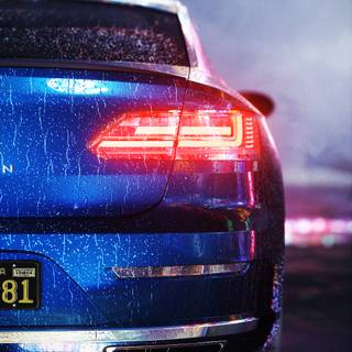 Wet car wallpaper