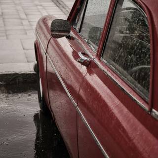 Wet car wallpaper