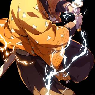 Zenitsu dark wallpaper