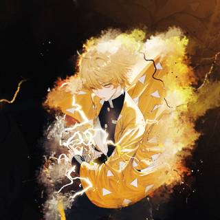 Zenitsu dark wallpaper