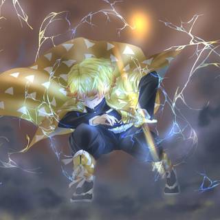 Zenitsu dark wallpaper