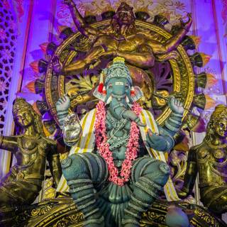 Asian temple wallpaper