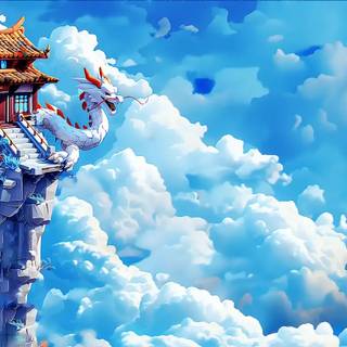 Asian temple wallpaper