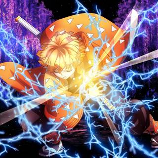 Zenitsu dark wallpaper