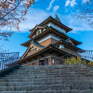 Asian temple wallpaper