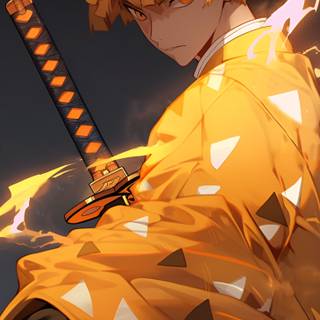 Zenitsu dark wallpaper