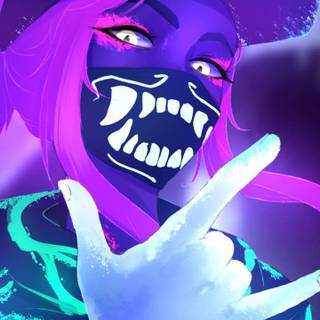 Savage anime girl wallpaper