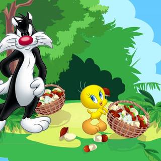 Sylvester and Tweety wallpaper