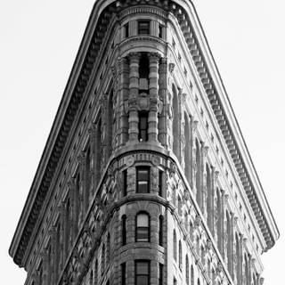 Black and white building wallpaper