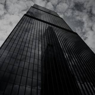 Black and white building wallpaper