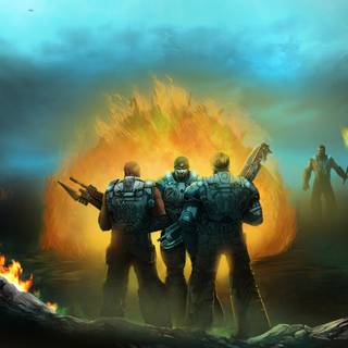 Gears of War 4k wallpaper