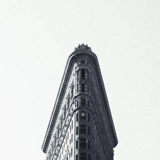 Black and white building wallpaper