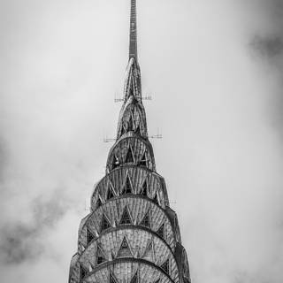 Black and white building wallpaper