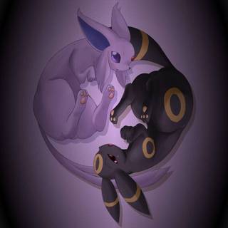Umbreon x Espeon wallpaper