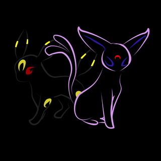 Umbreon x Espeon wallpaper
