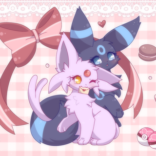 Umbreon x Espeon wallpaper