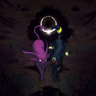 Umbreon x Espeon wallpaper