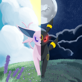 Umbreon x Espeon wallpaper