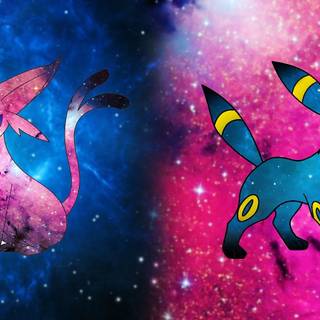 Umbreon x Espeon wallpaper