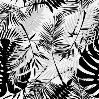 White leaves wallpaper