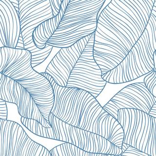 White leaves wallpaper