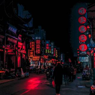 Vertical city wallpaper