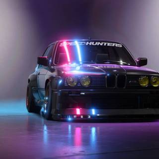 BMW E30 purpule wallpaper
